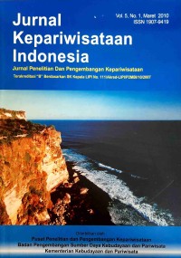 Image of Jurnal Kepariwisataan Indonesia: Jurnal Penelitian dan Pengembangan Kepariwisataan