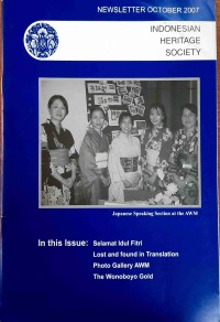 Image of Indonesian Heritage Society: Newsletter October 2007