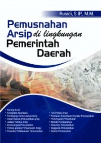 Image of Pemusnahan Arsip di Lingkungan Pemerintahan Daerah