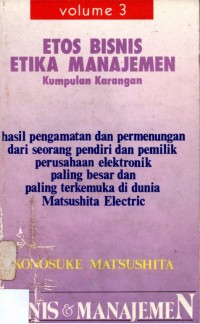 Image of Etos Bisnis Etika Manajemen: Kumpulan Karangan