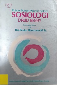 Image of Pokok-pokok Pikiran dalam Sosiologi David Berry