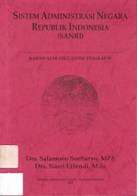 Image of Sistem Administrasi Negara Republik Indonesia