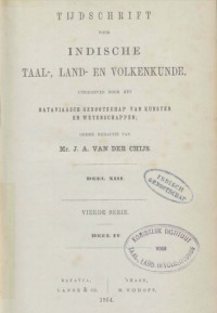 Image of Tijdschrift: Indische Taal-, Land- En Volkenkunde D.XIII 1864