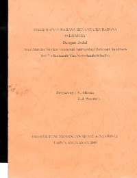 Image of Terjemahan Bahasa Belanda Ke Bahasa Indonesia: dengan Judul Buku Standar Singkat Mengenai Antropologi (Beknopt Handboek  Der Volkenkunde Van Nederlandsch-Indie)