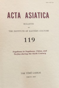 Image of Acta Asiatica 119 Sogdians in sogdians, China and Turfan during the sixth century