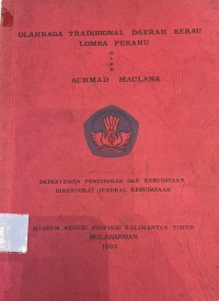 Image of Olahraga Tradisional Daerah Berau Lomba Perahu