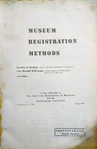 Image of Museum Registration Methods